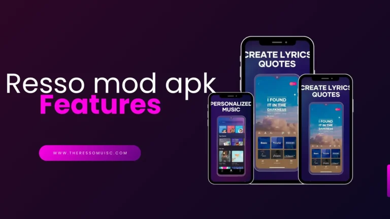 resso download features banner Resso Mod APK features banner